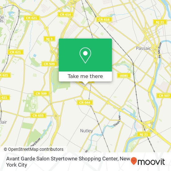 Mapa de Avant Garde Salon Styertowne Shopping Center