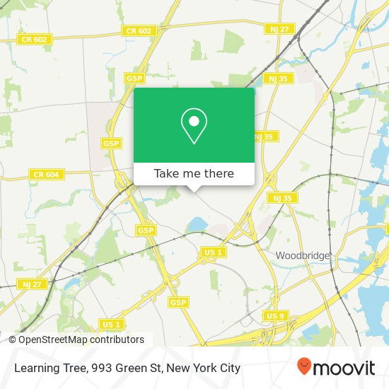 Mapa de Learning Tree, 993 Green St