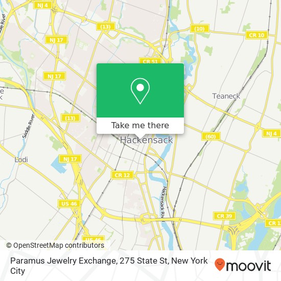 Mapa de Paramus Jewelry Exchange, 275 State St