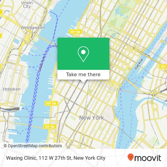 Waxing Clinic, 112 W 27th St map