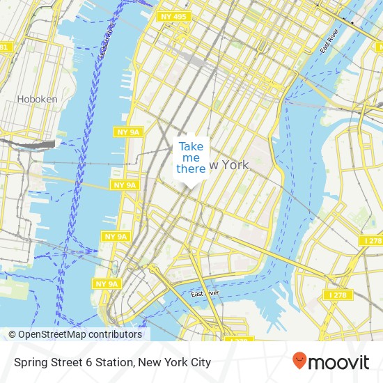 Mapa de Spring Street 6 Station