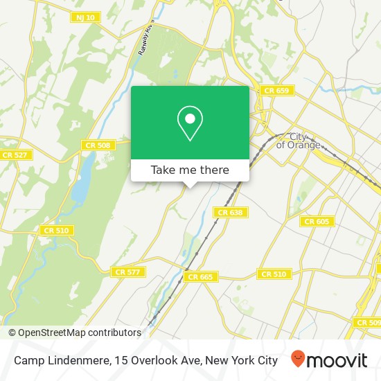 Mapa de Camp Lindenmere, 15 Overlook Ave