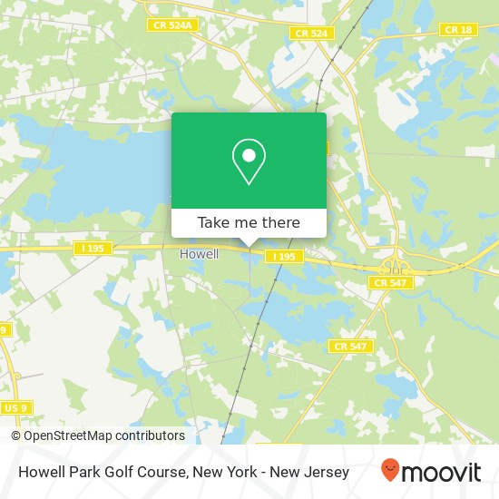 Mapa de Howell Park Golf Course, Preventorium Rd