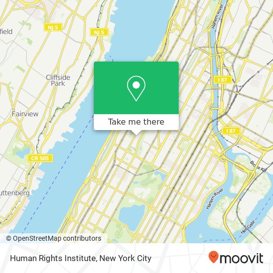 Human Rights Institute map