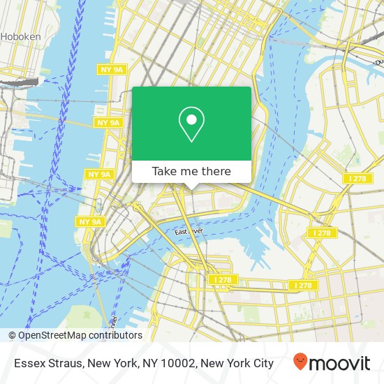 Mapa de Essex Straus, New York, NY 10002