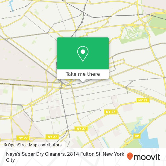 Naya's Super Dry Cleaners, 2814 Fulton St map