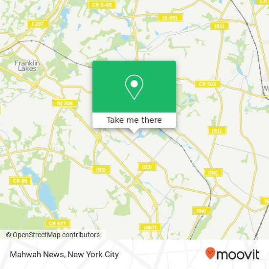 Mahwah News map