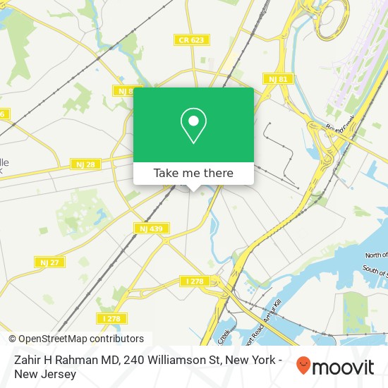 Zahir H Rahman MD, 240 Williamson St map