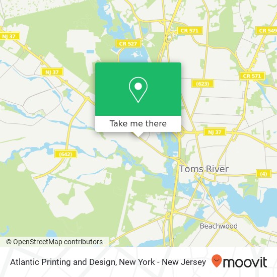 Mapa de Atlantic Printing and Design, 467 Lakehurst Rd