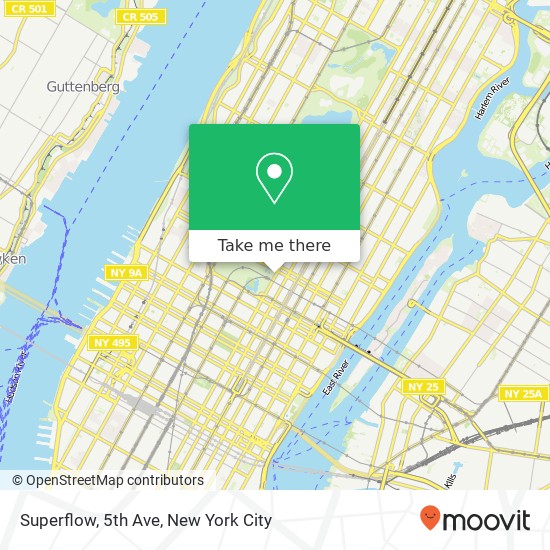 Superflow, 5th Ave map