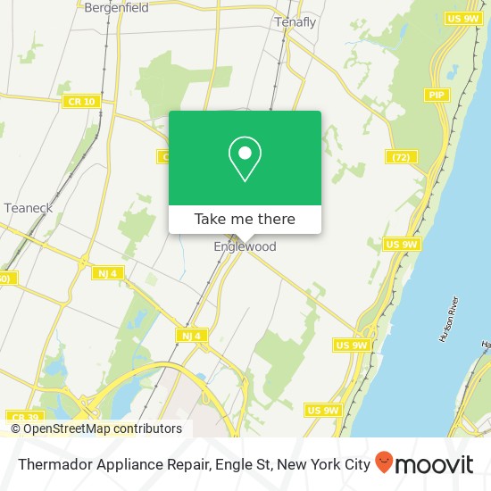 Thermador Appliance Repair, Engle St map