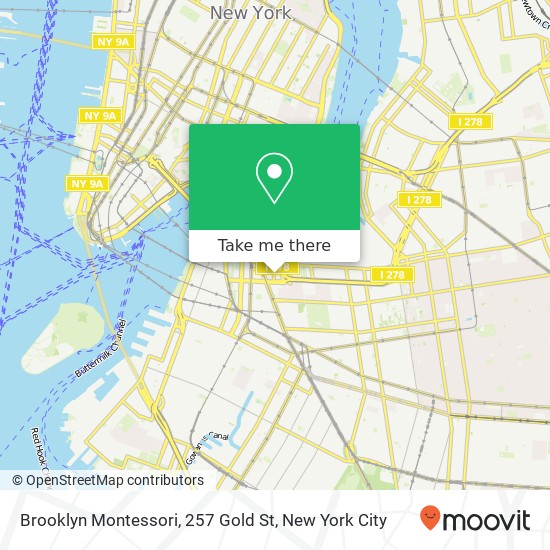 Brooklyn Montessori, 257 Gold St map