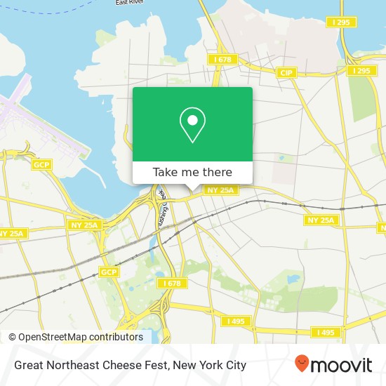 Mapa de Great Northeast Cheese Fest