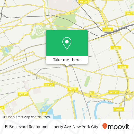 Mapa de El Boulevard Restaurant, Liberty Ave