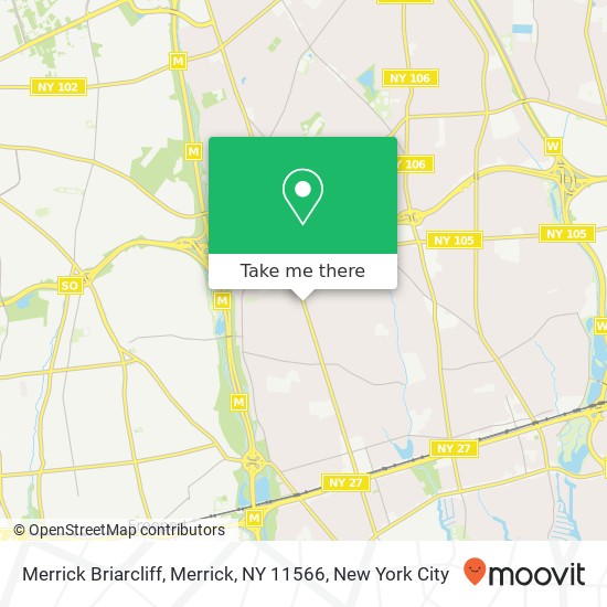 Merrick Briarcliff, Merrick, NY 11566 map