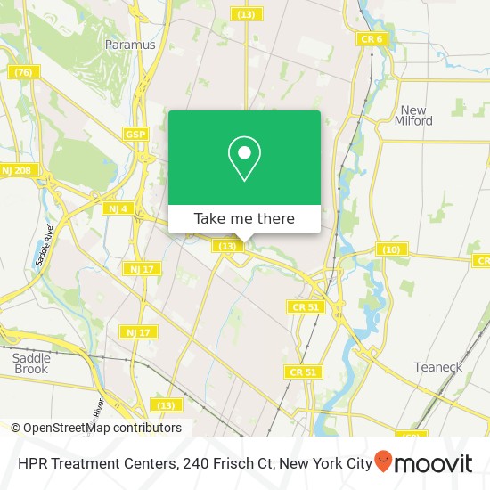 HPR Treatment Centers, 240 Frisch Ct map