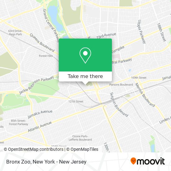 Bronx Zoo map