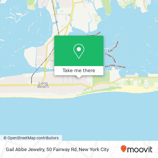 Mapa de Gail Abbe Jewelry, 50 Fairway Rd