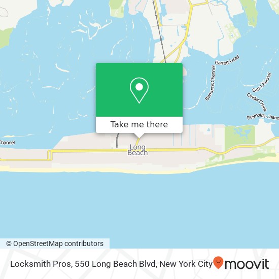 Mapa de Locksmith Pros, 550 Long Beach Blvd