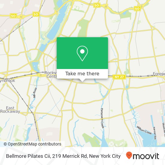 Mapa de Bellmore Pilates Cii, 219 Merrick Rd