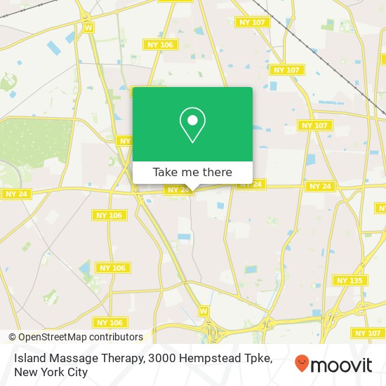 Mapa de Island Massage Therapy, 3000 Hempstead Tpke