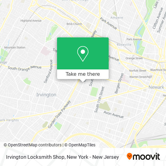 Mapa de Irvington Locksmith Shop