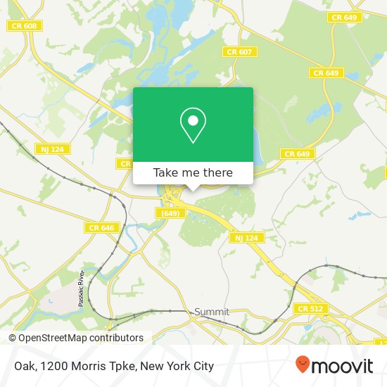 Oak, 1200 Morris Tpke map