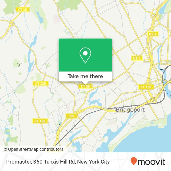 Mapa de Promaster, 360 Tunxis Hill Rd