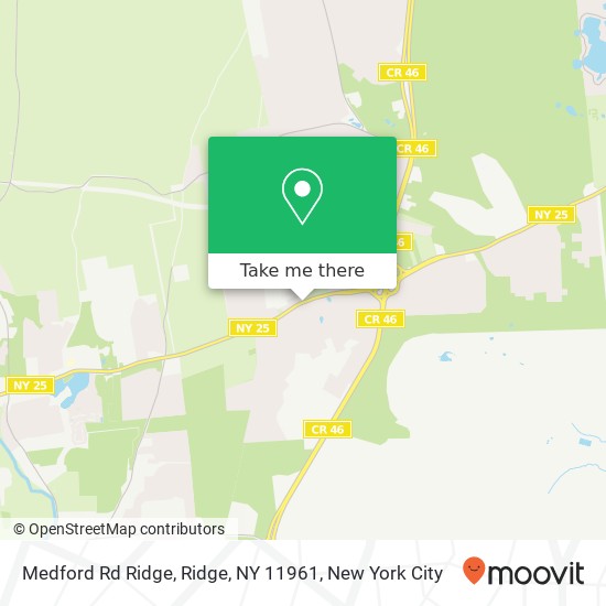 Medford Rd Ridge, Ridge, NY 11961 map