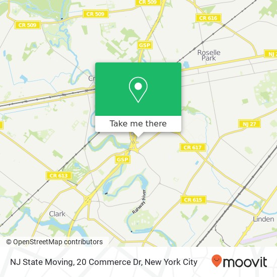 NJ State Moving, 20 Commerce Dr map