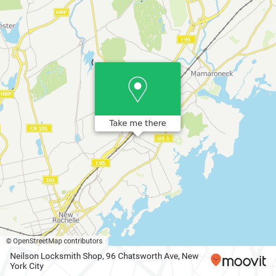Mapa de Neilson Locksmith Shop, 96 Chatsworth Ave