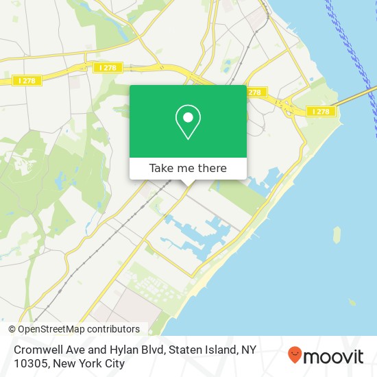 Mapa de Cromwell Ave and Hylan Blvd, Staten Island, NY 10305