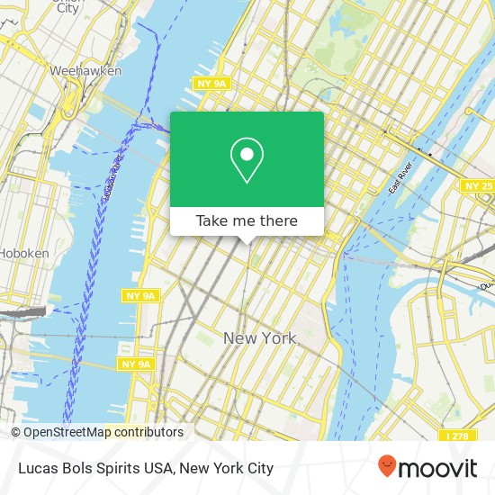 Lucas Bols Spirits USA map