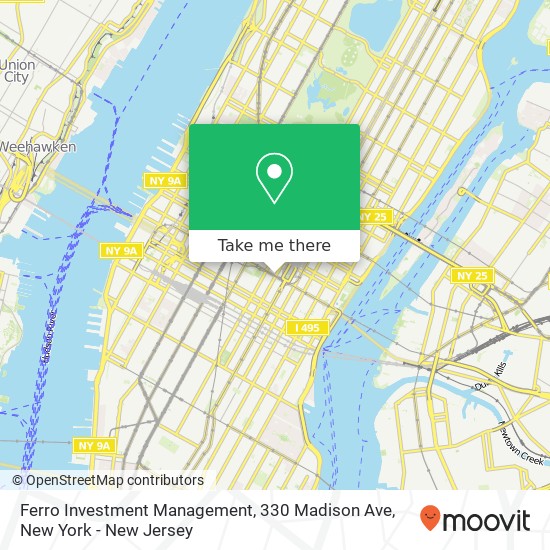 Mapa de Ferro Investment Management, 330 Madison Ave