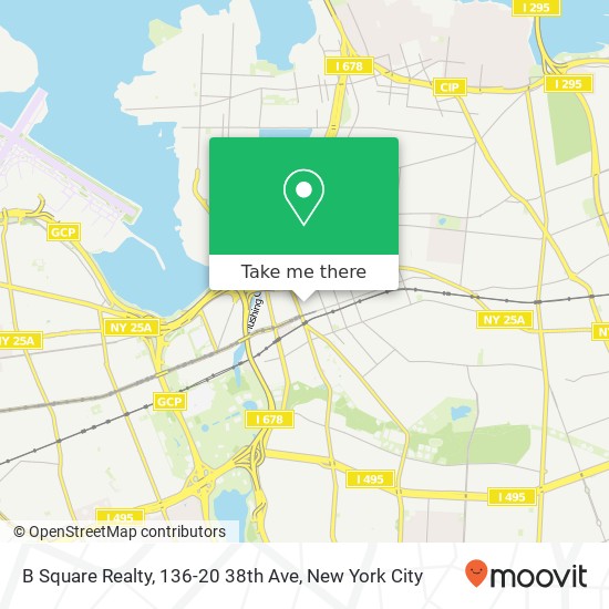 Mapa de B Square Realty, 136-20 38th Ave