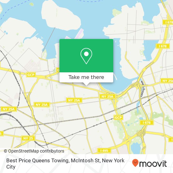 Best Price Queens Towing, McIntosh St map