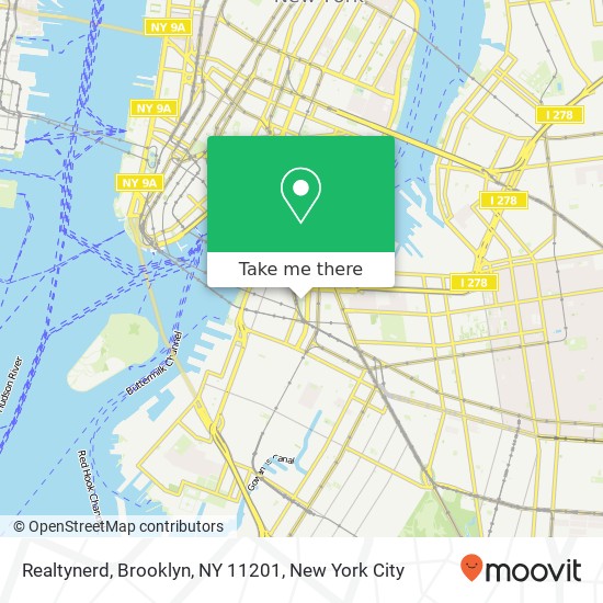 Mapa de Realtynerd, Brooklyn, NY 11201