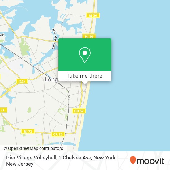 Mapa de Pier Village Volleyball, 1 Chelsea Ave