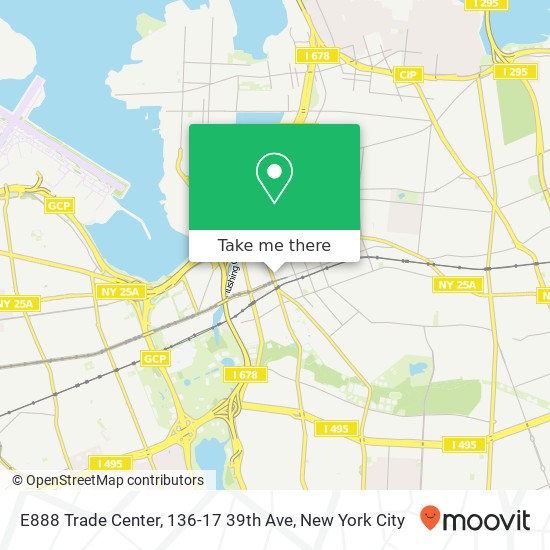 Mapa de E888 Trade Center, 136-17 39th Ave