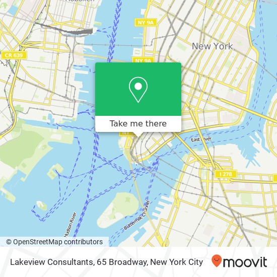 Mapa de Lakeview Consultants, 65 Broadway