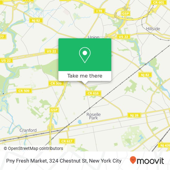 Pny Fresh Market, 324 Chestnut St map
