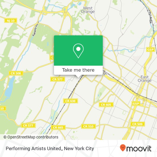 Mapa de Performing Artists United,