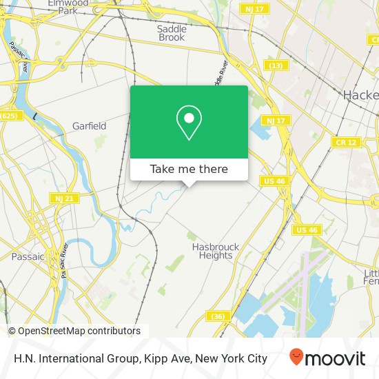 H.N. International Group, Kipp Ave map