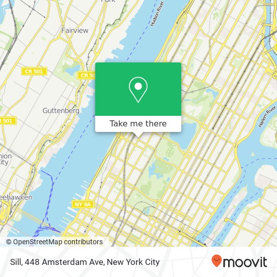 Mapa de Sill, 448 Amsterdam Ave