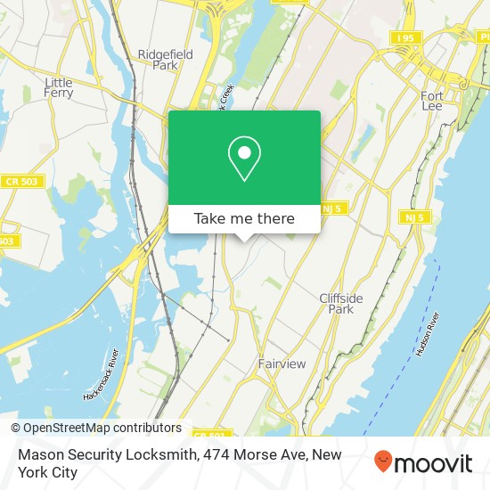 Mason Security Locksmith, 474 Morse Ave map