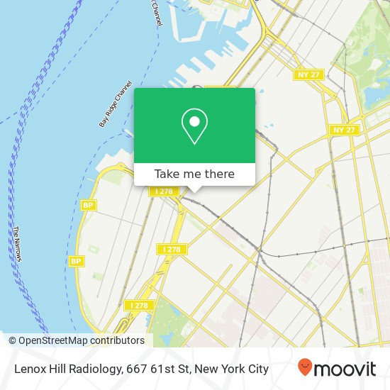 Mapa de Lenox Hill Radiology, 667 61st St