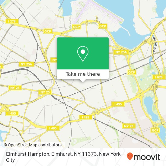 Elmhurst Hampton, Elmhurst, NY 11373 map