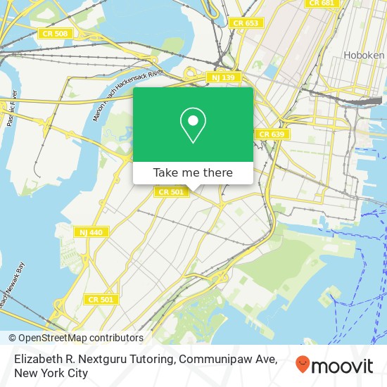 Elizabeth R. Nextguru Tutoring, Communipaw Ave map