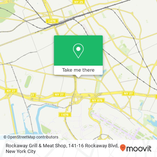 Mapa de Rockaway Grill & Meat Shop, 141-16 Rockaway Blvd