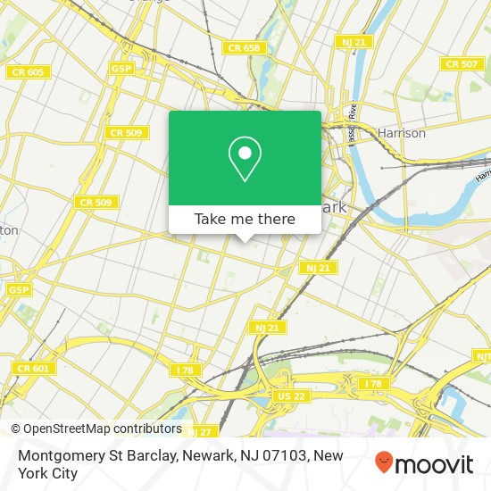 Montgomery St Barclay, Newark, NJ 07103 map